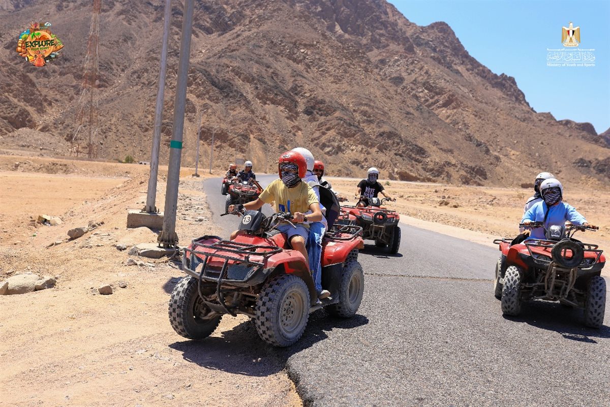 وزارة الرياضة تطلق رحلات اكتشف مصر للشباب والطلائع بمدينة دهب