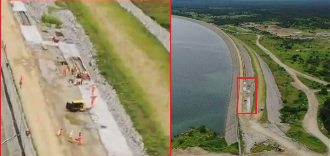 أعمال تتم في قطاع من سد السرج، فيتو