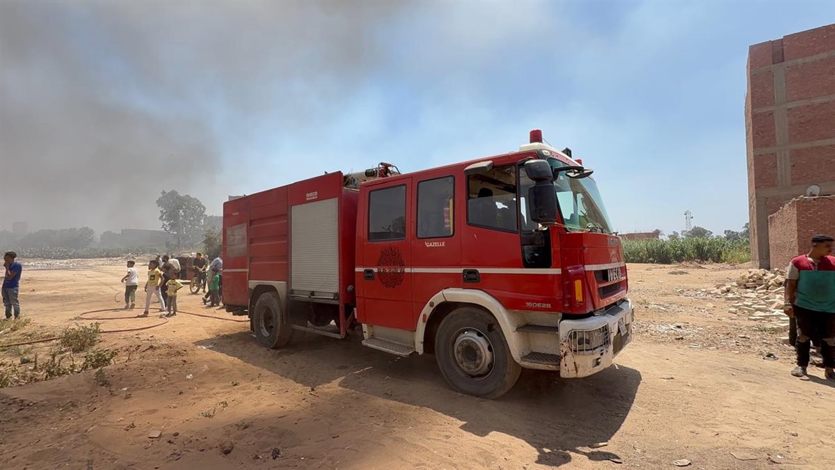 حريق بمخزن بالخانكة، فيتو