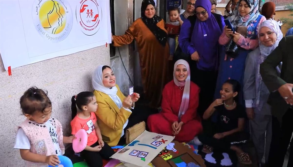 قافلة جامعة القاهرة في حي بولاق الدكرور