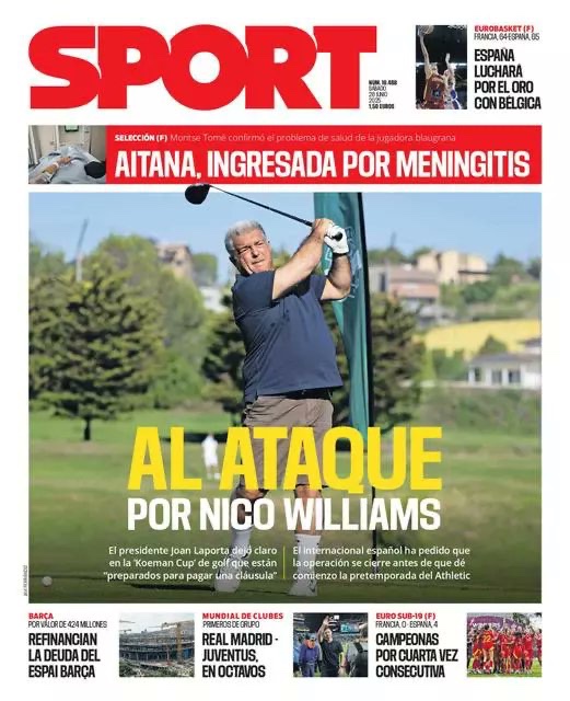 غلاف صحيفة سبورت،فيتو