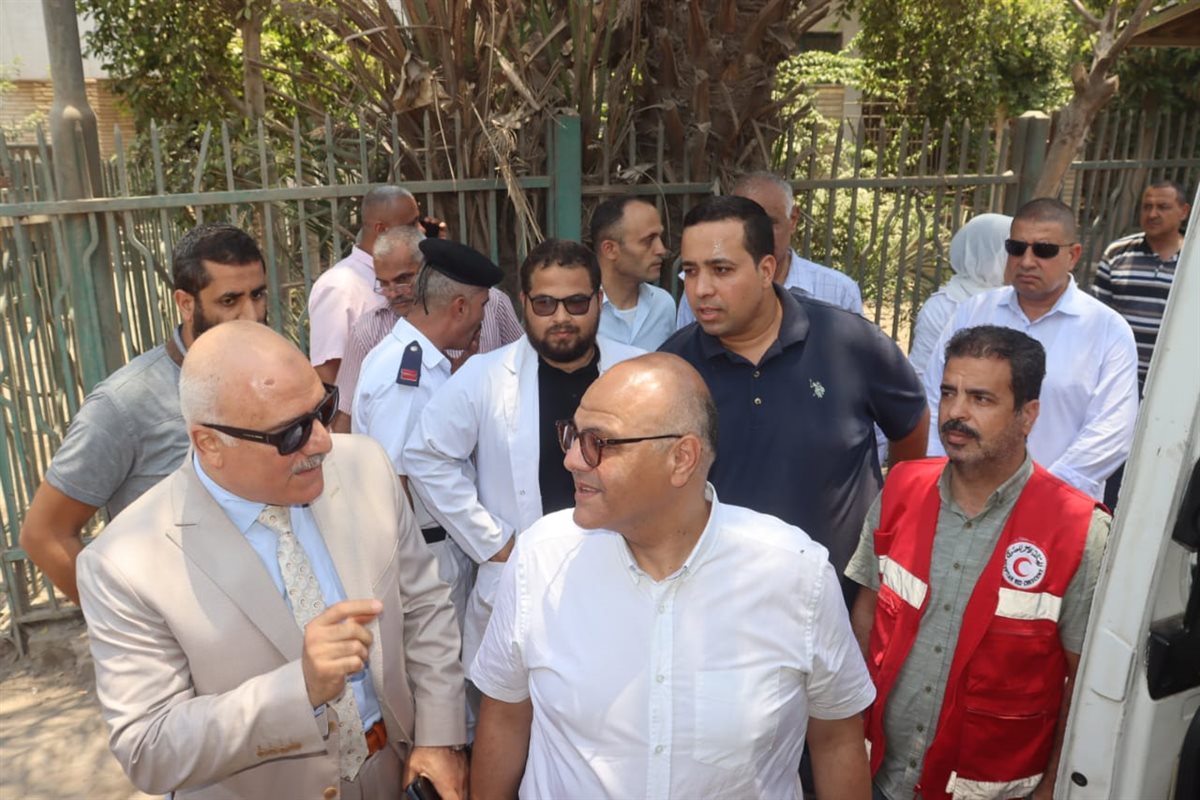 محافظ القليوبية يتفقد مركز الدم  ، فيتو