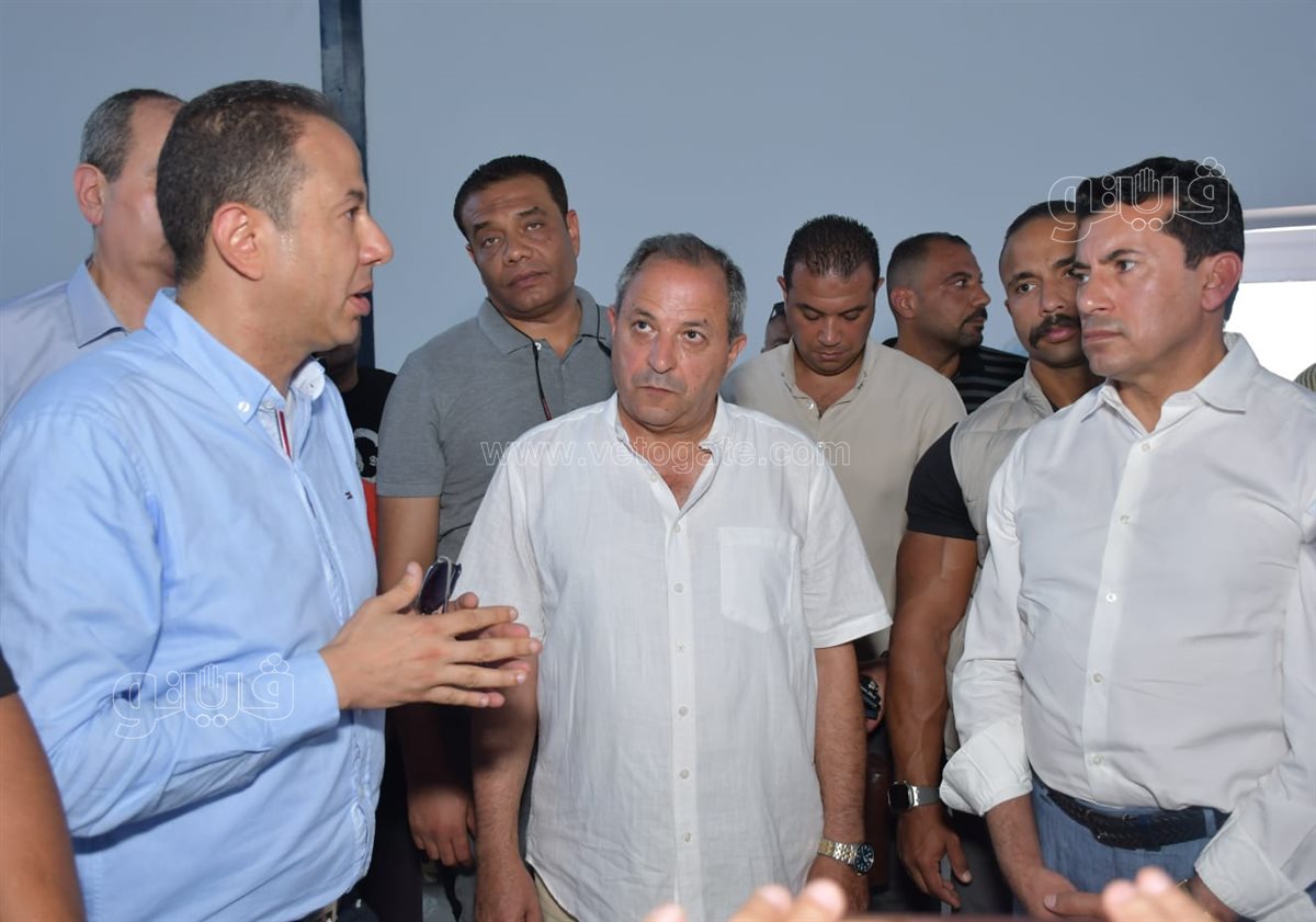 وزير الشباب ومحافظ بورسعيد والنائب حسن عمار، فيتو