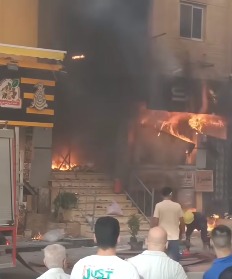 حريق محل ملابس بحلوان، فيتو