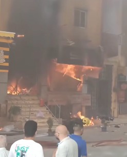 حريق محل ملابس بحلوان، فيتو