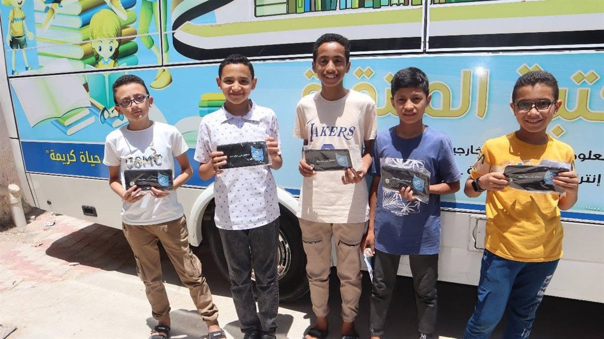 المكتبة المتنقلة تواصل أنشطتها بالبحيرة، فيتو 