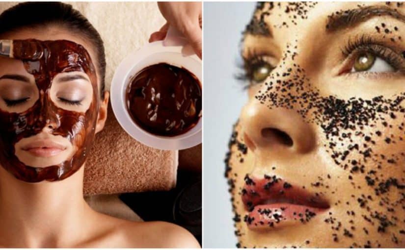 قناع القهوة وزيت جوز الهند