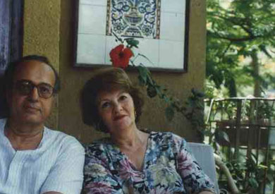 المسيرى مع رفيقة مشواره 