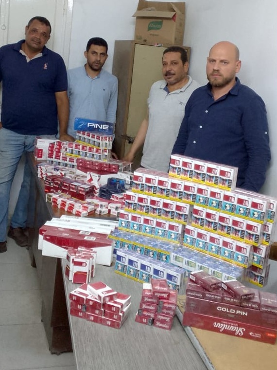 ضبط سجائر مهربة ببني سويف