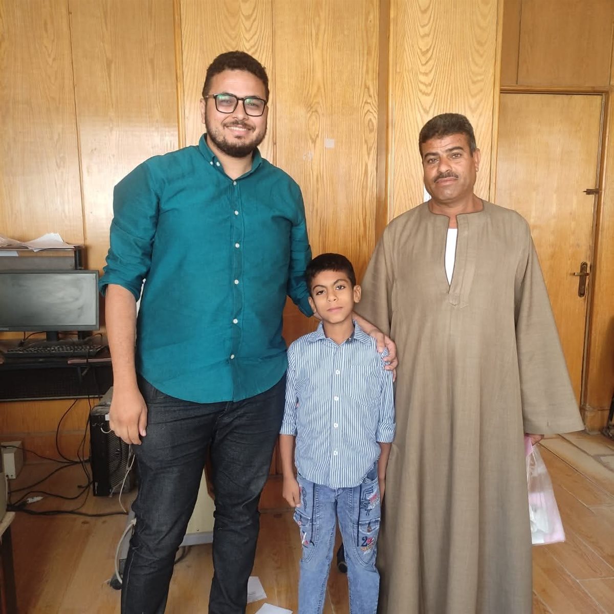 مستشفى جامعة بنى سويف تعيد النور لعين طفل