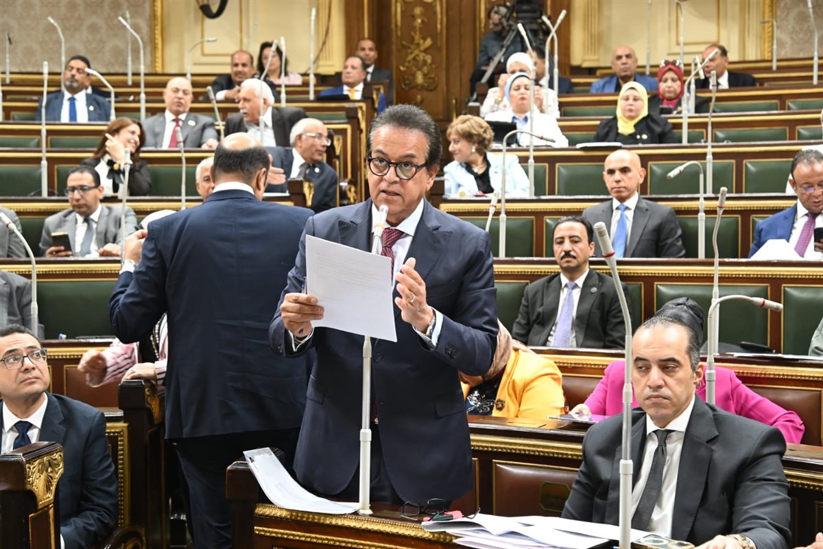 وزير الصحة خلال جلسة البرلمان