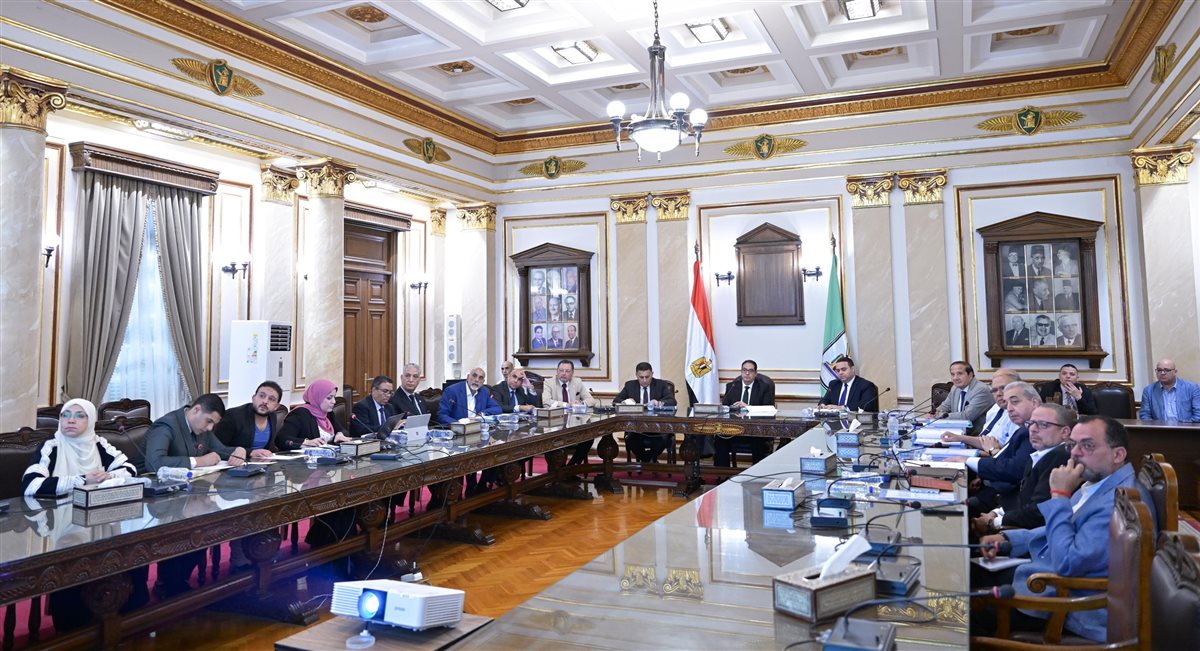 اجتماع لجنة المنشآت الجامعية بجامعة القاهرة 