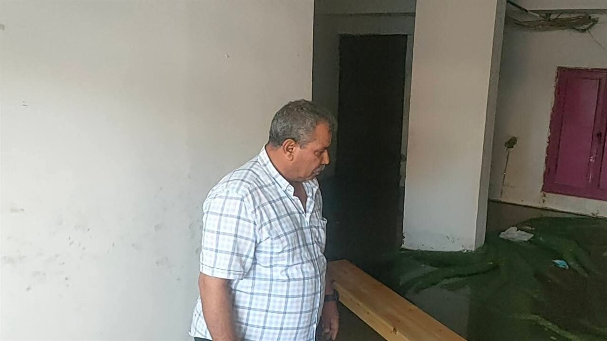 جانب من الأماكن المتضررة،فيتو