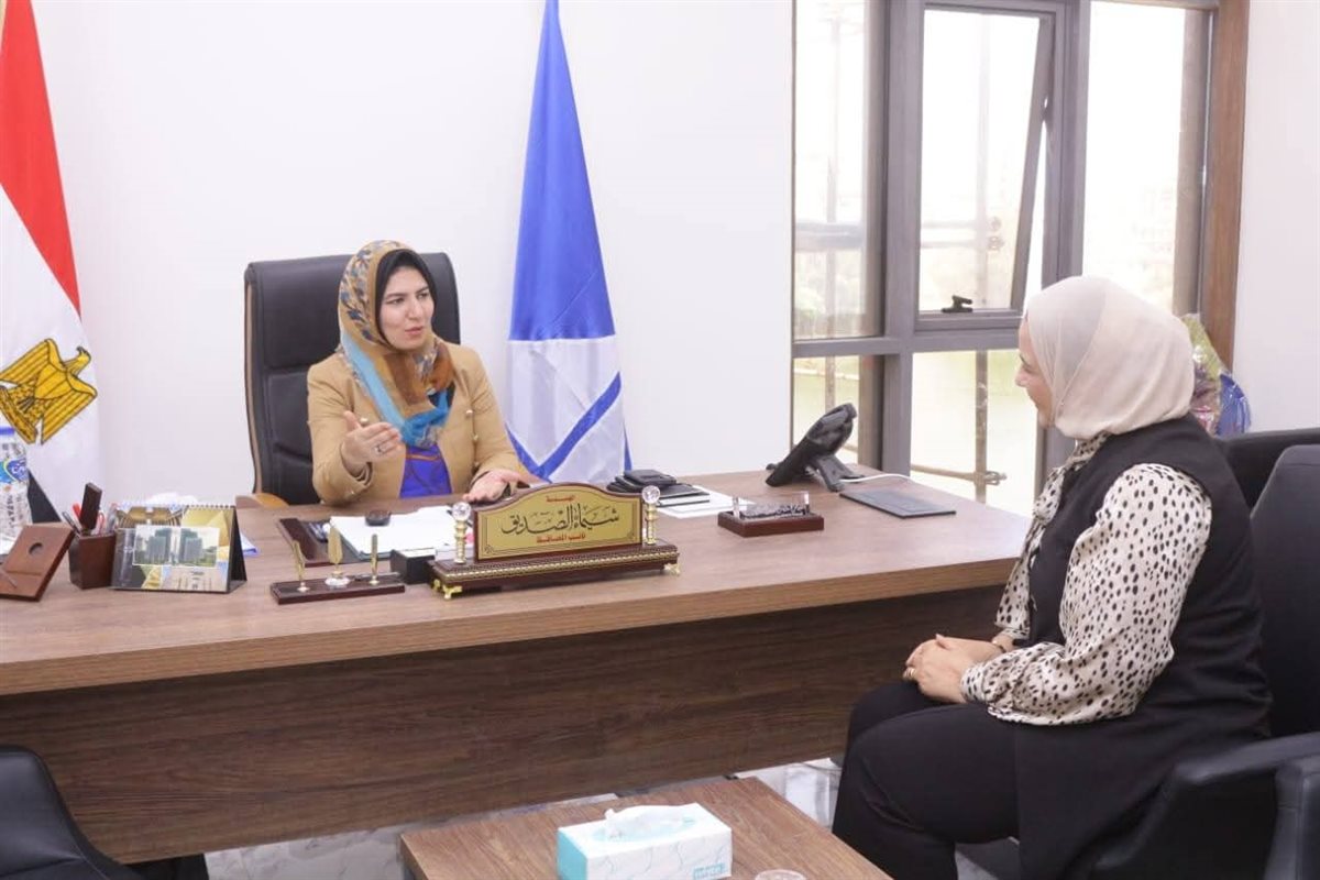 نائب محافظ دمياط تجتمع مع مع الدكتورة رشا مصلح والدكتور محمد فوزي