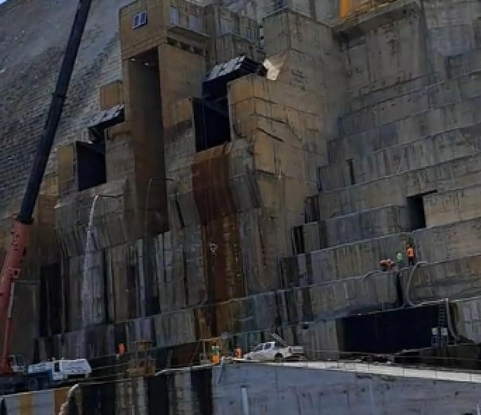 صورة حديثة لأعمال سد النهضة، فيتو