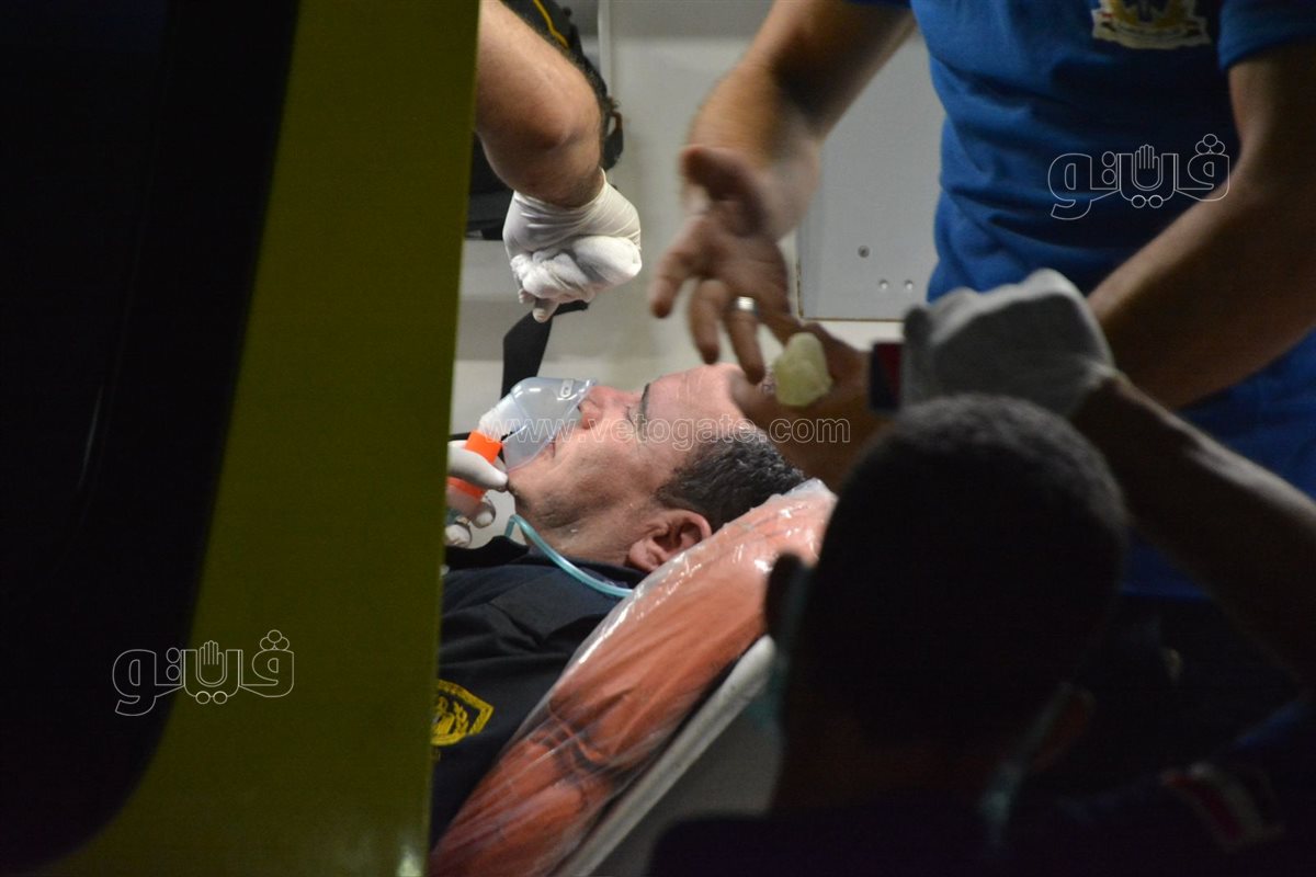 إصابة رجل مطافي ثان بحالة إغماء أثناء السيطرة على حريق سنترال رمسيس (2)