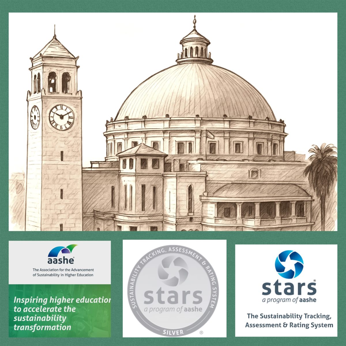 جامعة القاهرة أفضل المؤسسات في الاستدامة