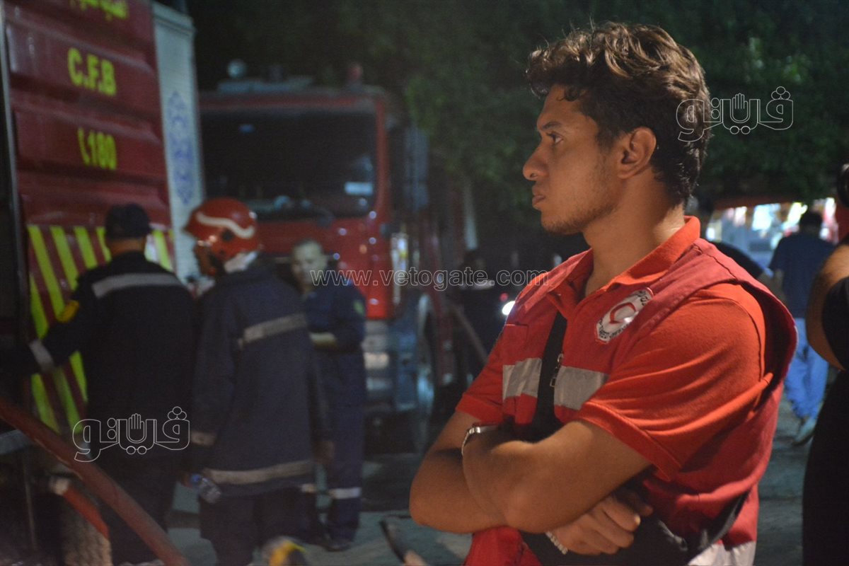 السيطرة على حريق محدود نشب أعلى سنترال رمسيس (15)