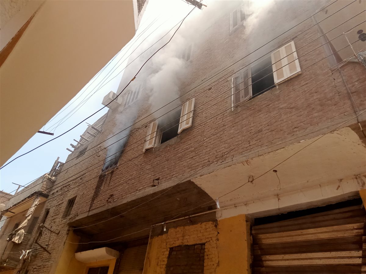 اندلاع حريق بشقة بقليوب القليوبية،فيتو 