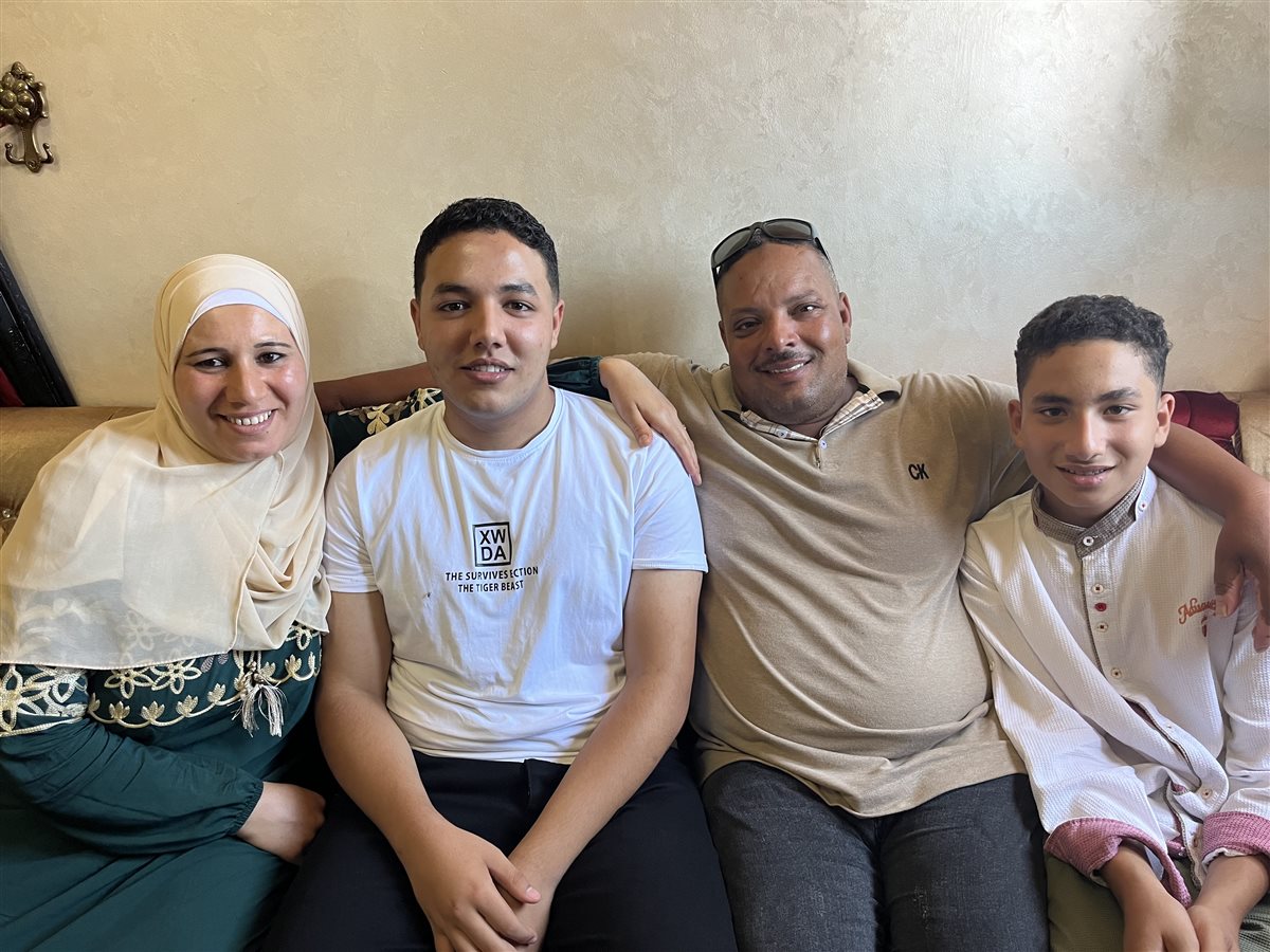 عائلة الطالب ياسين الاول بالبحيرة في نتيجة الدبلومات الفينة، فيتو