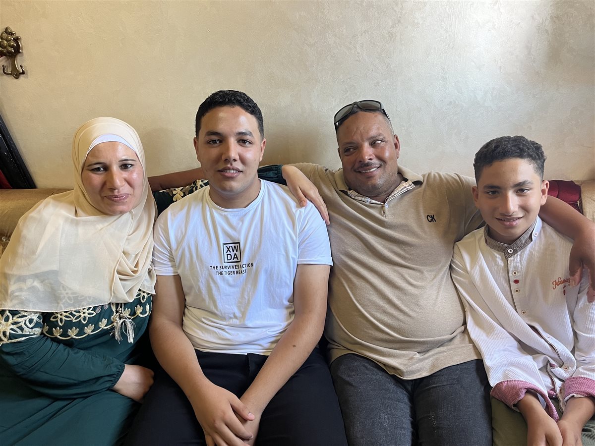 عائلة الطالب ياسين الاول بالبحيرة في نتيجة الدبلومات الفينة، فيتو