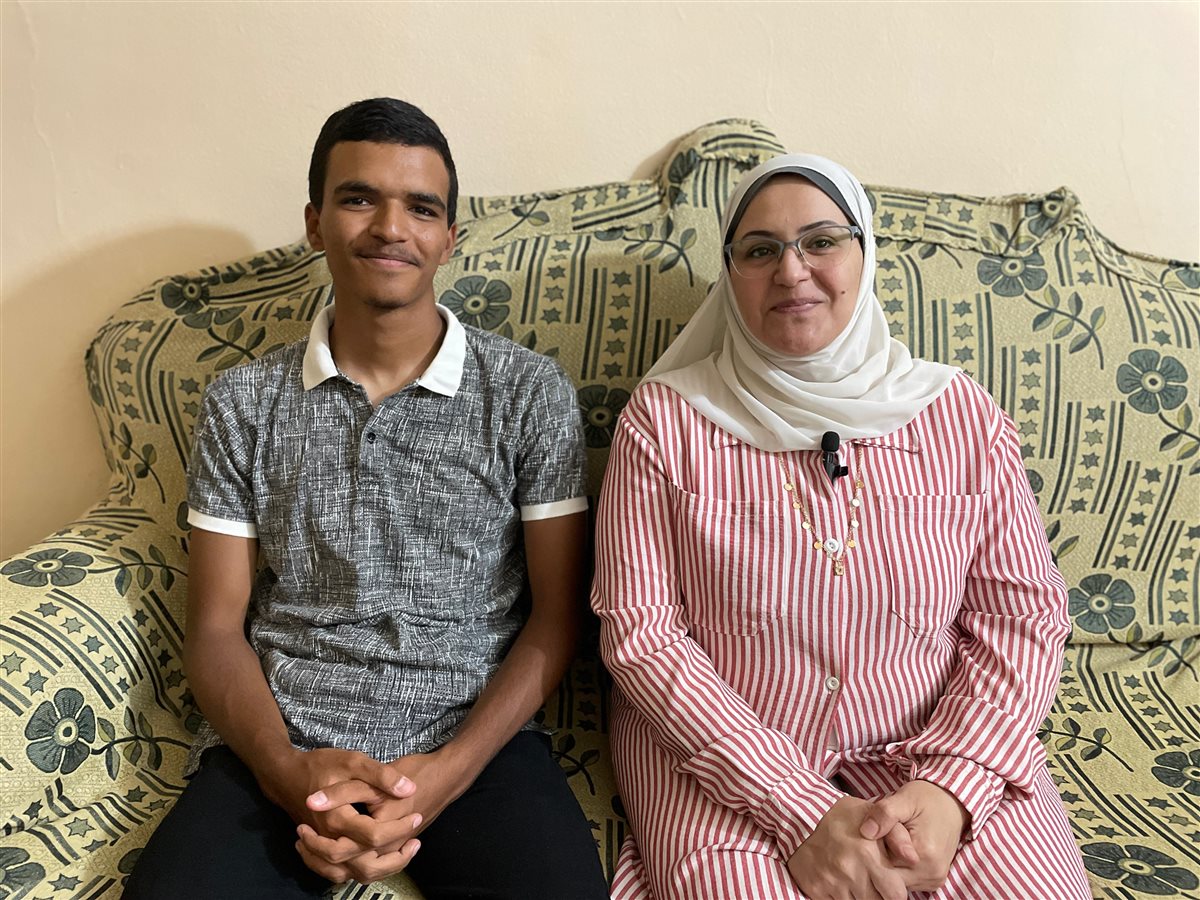 الطالب كريم أشرف أوائل الدبلومات الفنية