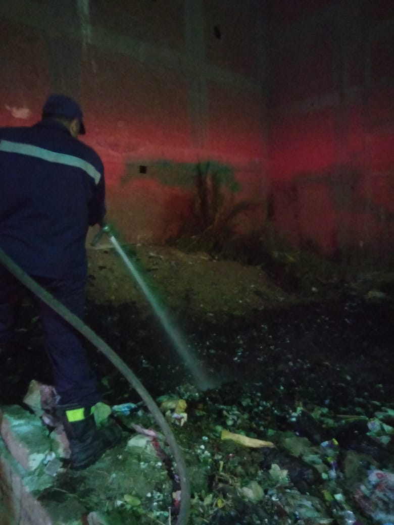 حريق مخلفات بالقليويية،فيتو