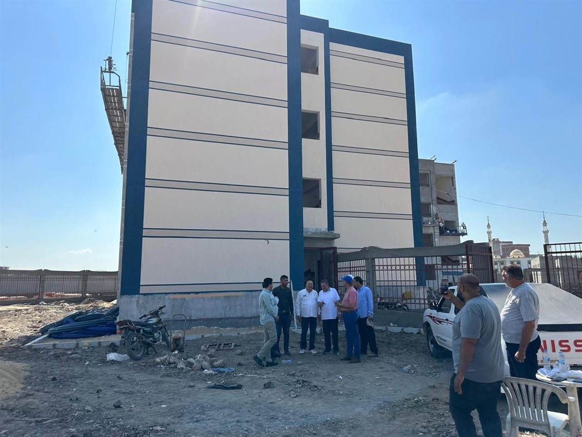 وكيل تعليم البحيرة يتابع إنشاء مدرسة ستيم، فيتو