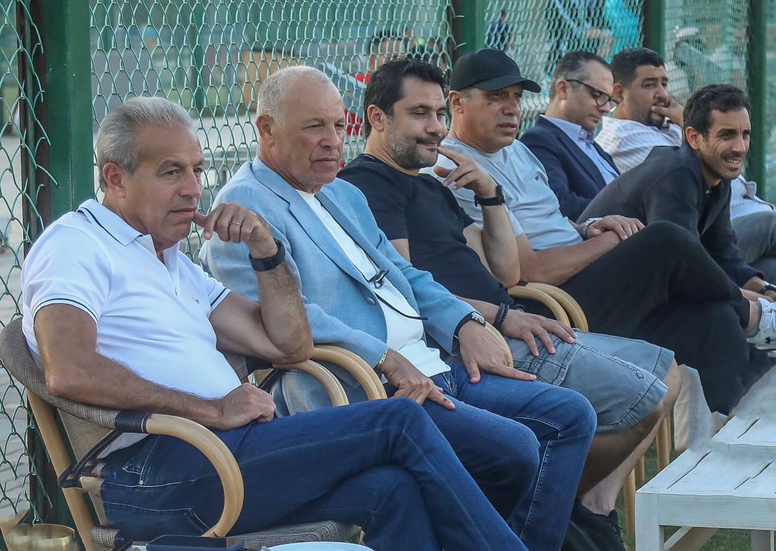 أعضاء اتحاد الكرة في مران منتخب مصر، فيتو