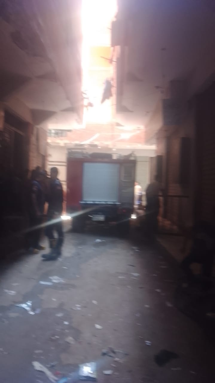 حريق بشقة سكنية بالقليوبية،فيتو