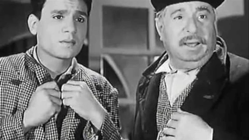 حسين رياض وعبد الحليم حافظ فى شارع الحب