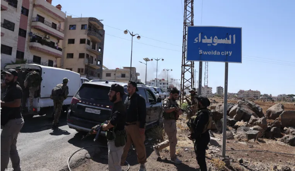 انسحاب الجيش السوري من السويداء، فيتو