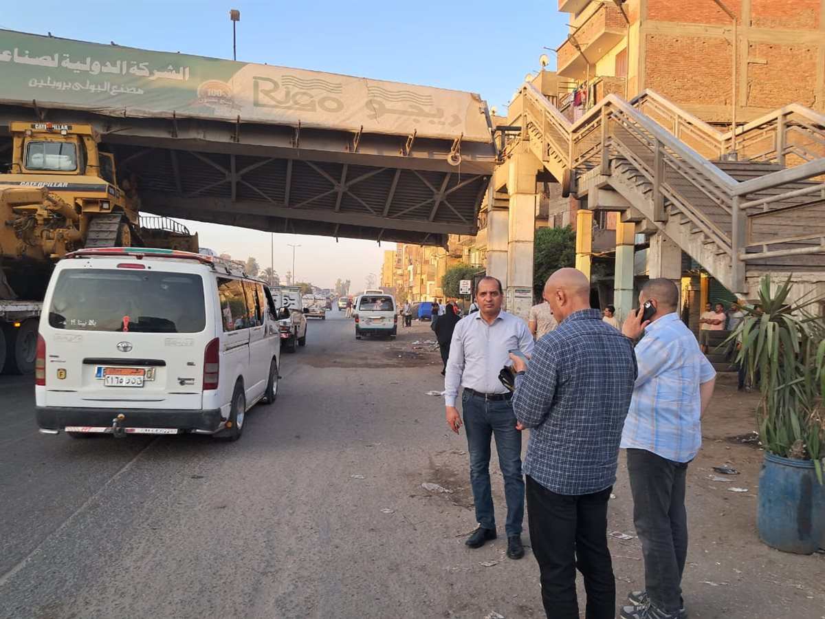 سقوط كوبري مشاه علي الطريق الزراعي،طوخ  