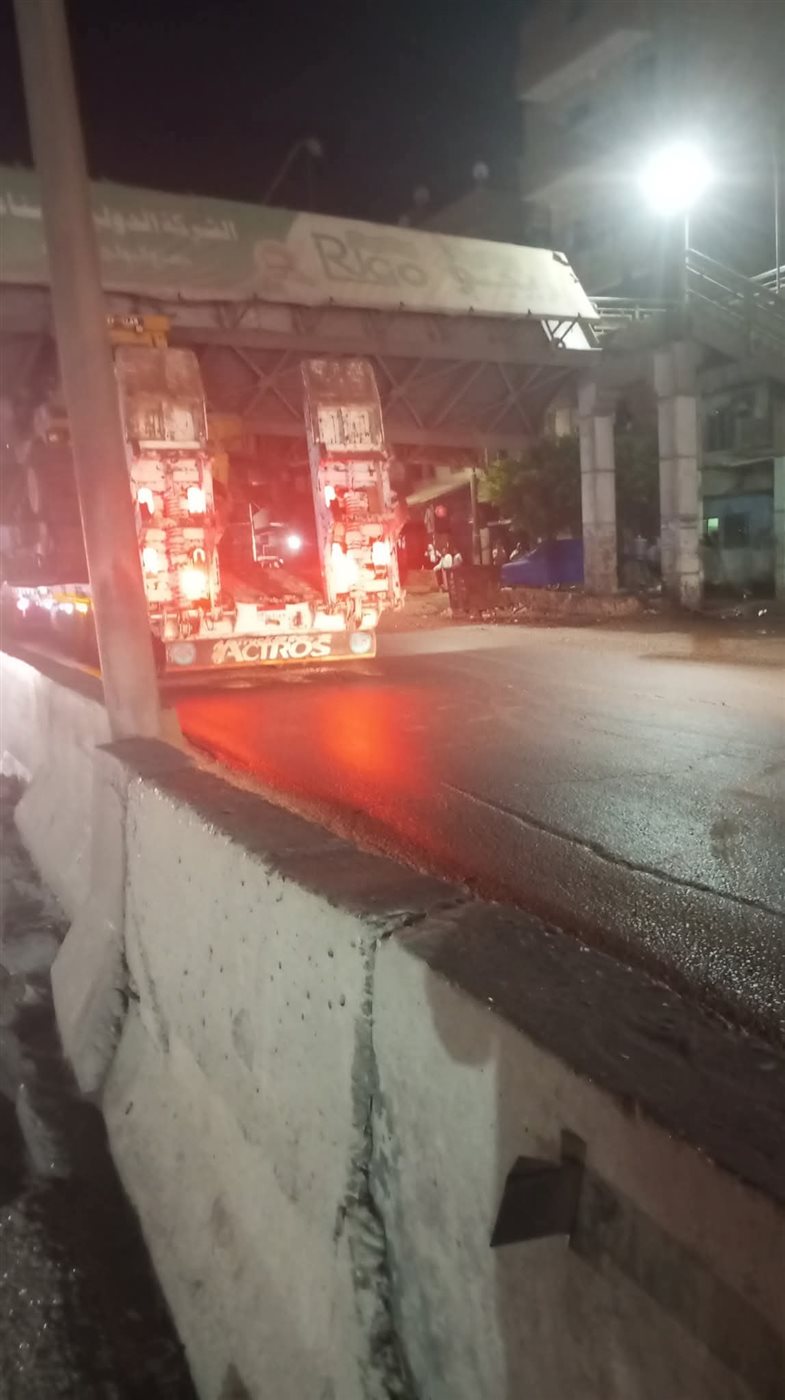 سقوط كوبري مشاه علي الطريق الزراعي،طوخ 