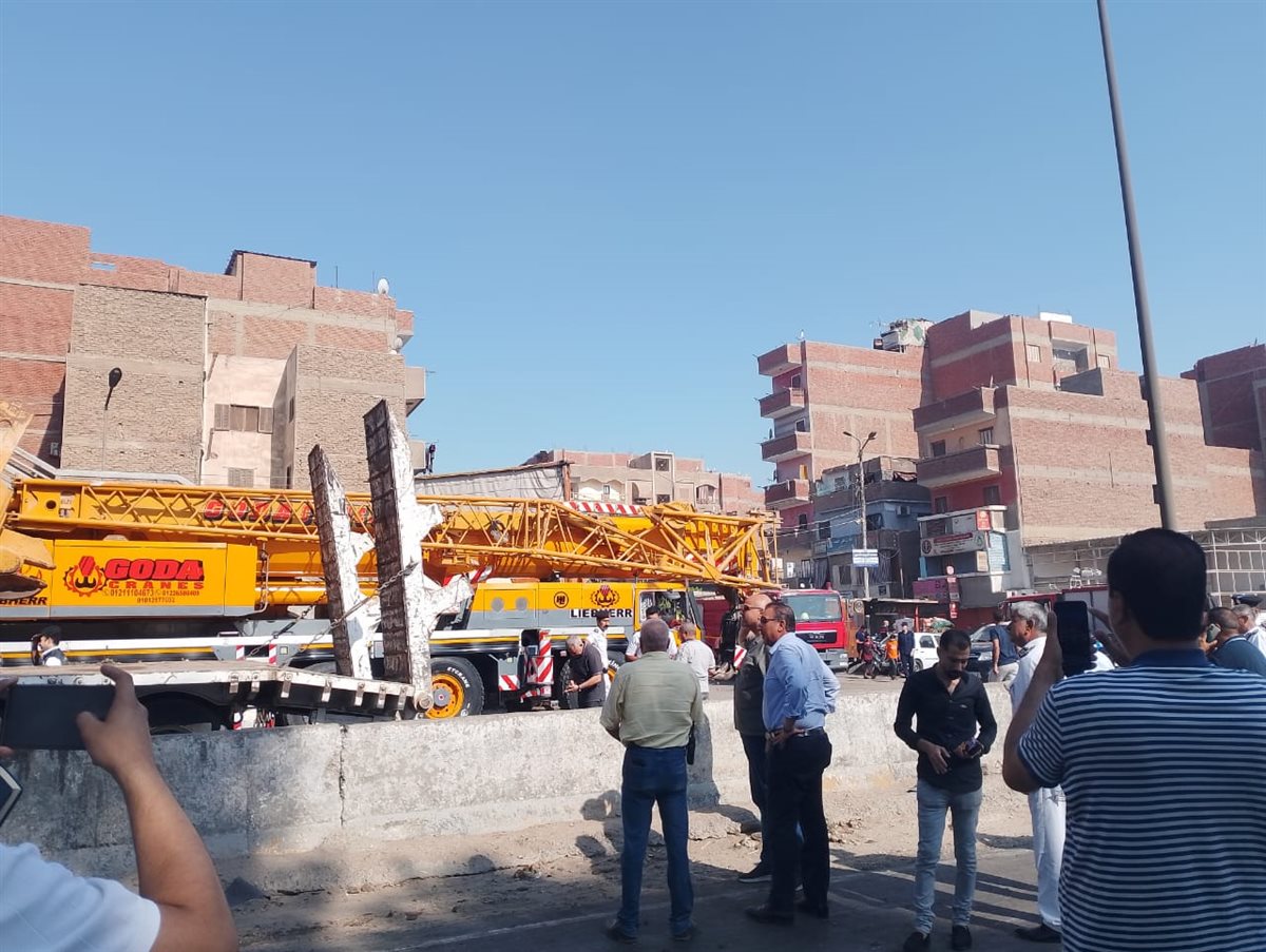 سقوط كوبري الطريق الزراعي طوخ،فيتو