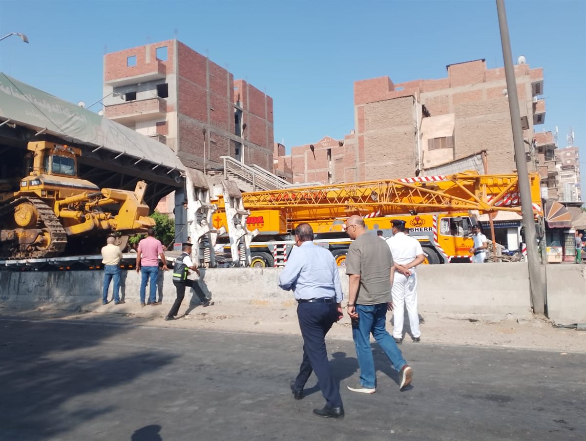 سقوط كوبري الطريق الزراعي طوخ،فيتو