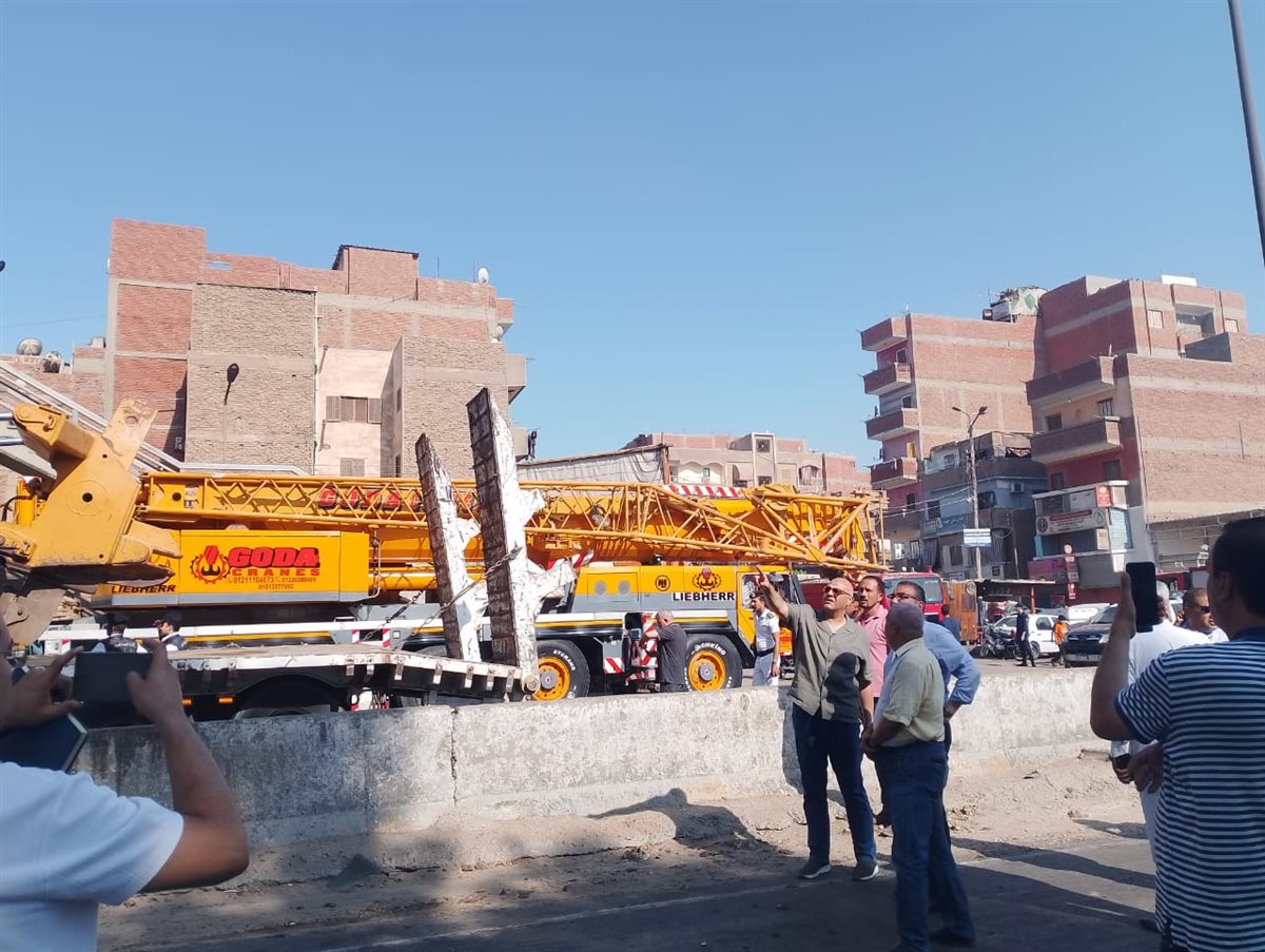 سقوط كوبري الطريق الزراعي طوخ،فيتو