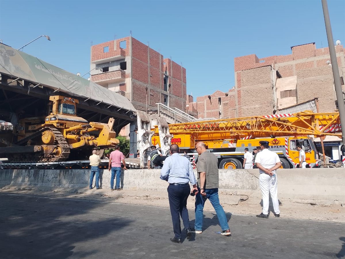 سقوط كوبري الطريق الزراعي طوخ،فيتو