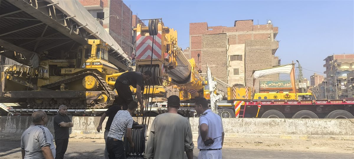 تحريك كوبري المشاة طوخ علي الزراعي ،فيتو