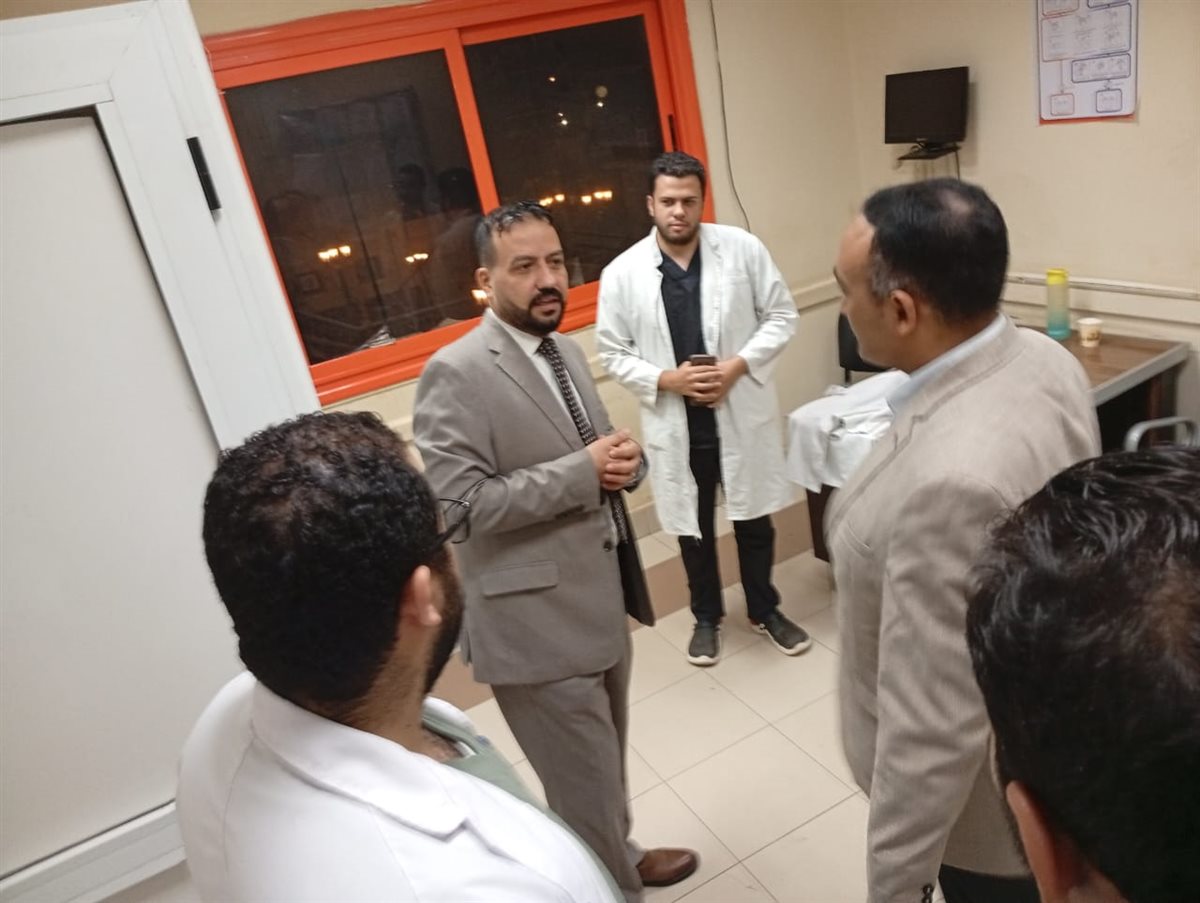 مدير التأمين الصحي يتفقد مستشفى بني سويف