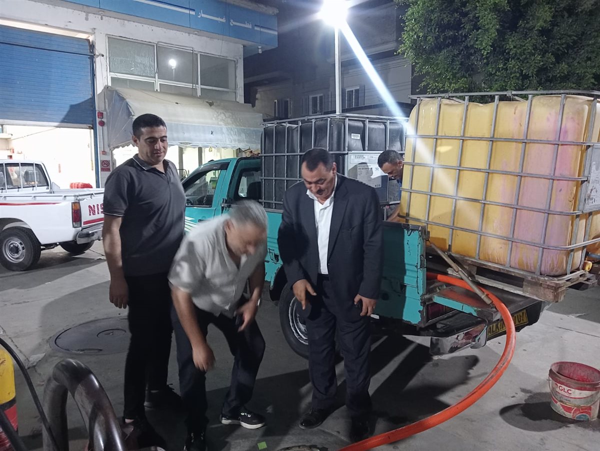 حملات تموينية مكثفة بدمياط علي محات الوقود