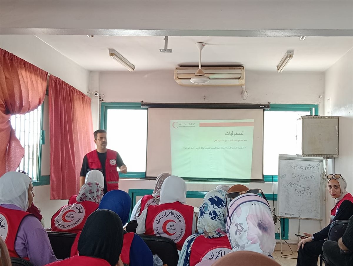 اليوم التعريفي للهلال الاحمر بالقليوبية،فيتو