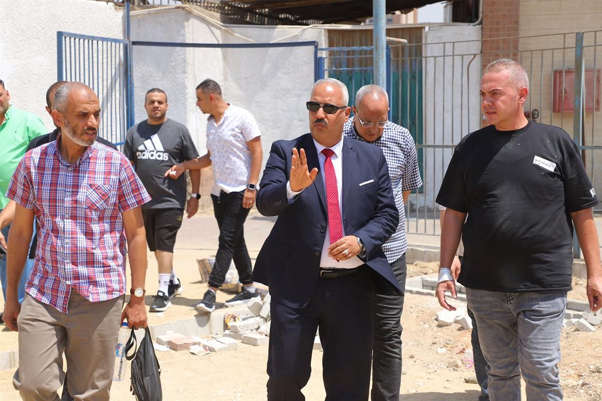 وكيل رياضة الجيزة يتفقد أعمال التطوير بنادي الترسانة