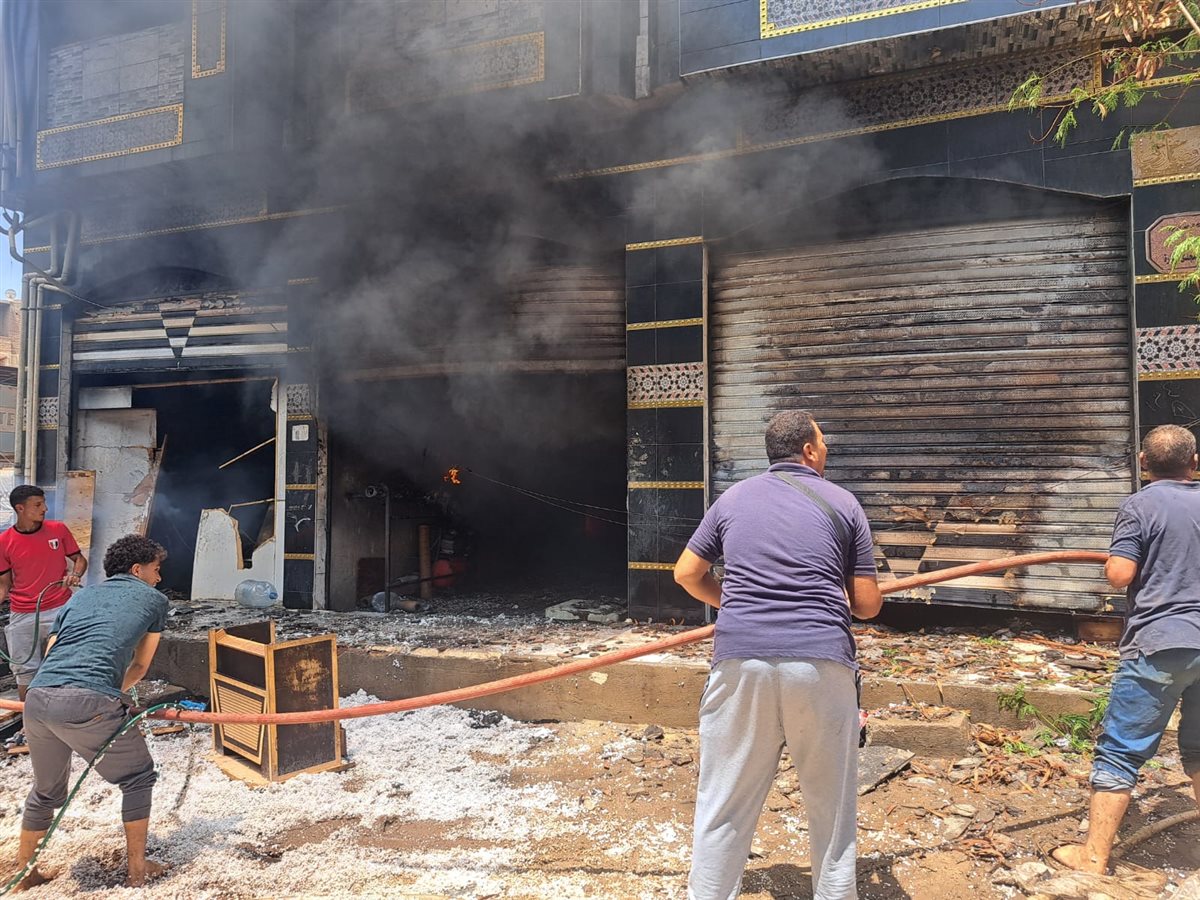 حريق مصنع فوم واطباق فل بقليوب القليوبية،فيتو 