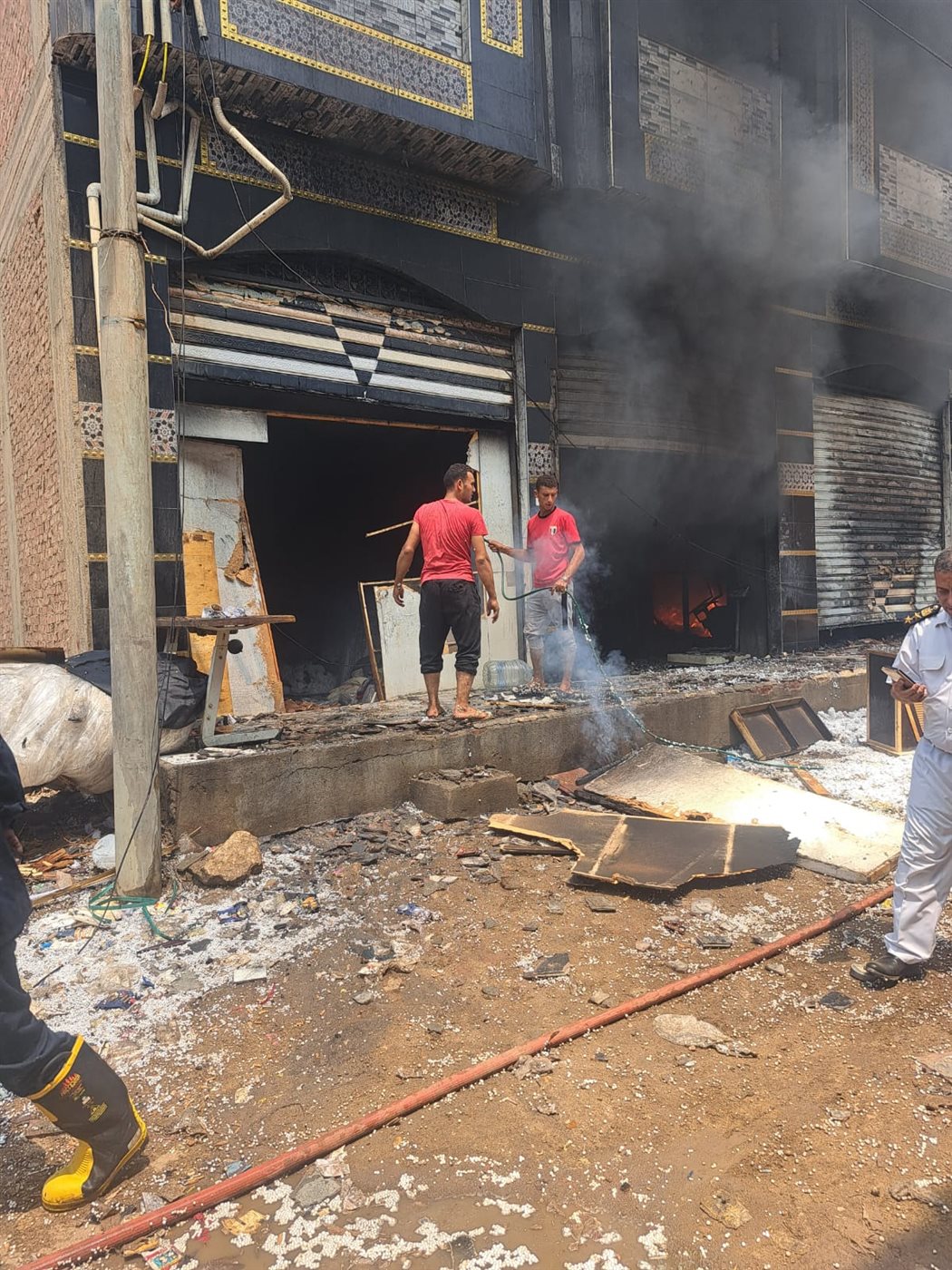 حريق مصنع فوم واطباق فل بقليوب القليوبية،فيتو 