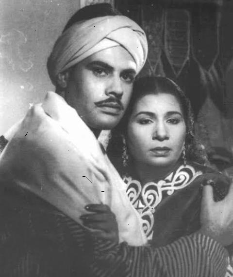 يحيى شاهين فى فيلم “ سلامة ”مع ام كلثوم