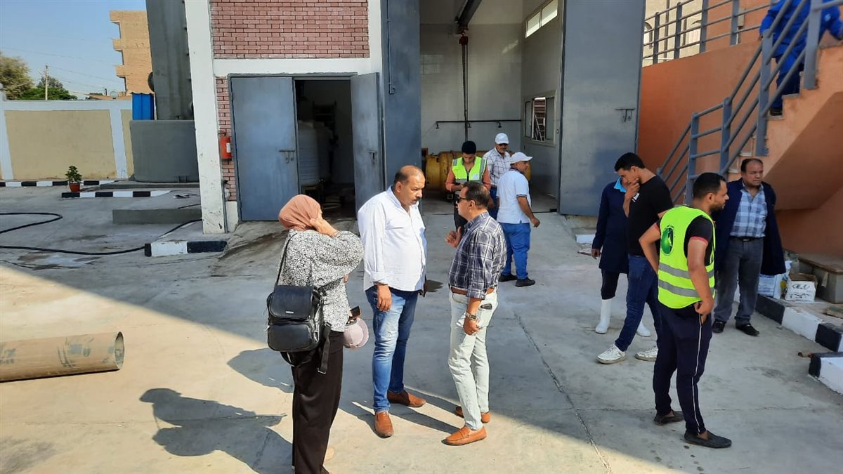 المهندس مجدي عطا الله يتفقد  محطة ميت أبو غالب