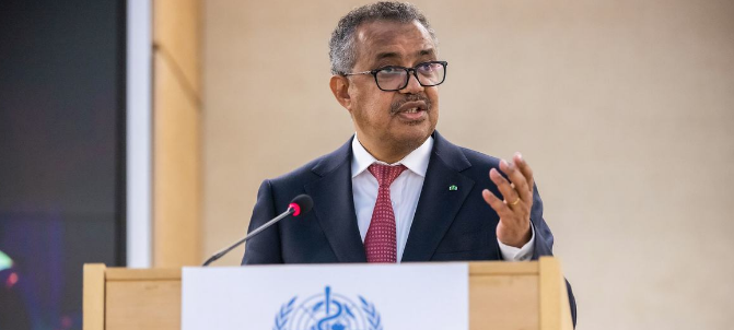 المدير العام لمنظمة الصحة العالمية تيدروس أدهانوم جيبرييسوس، فيتو