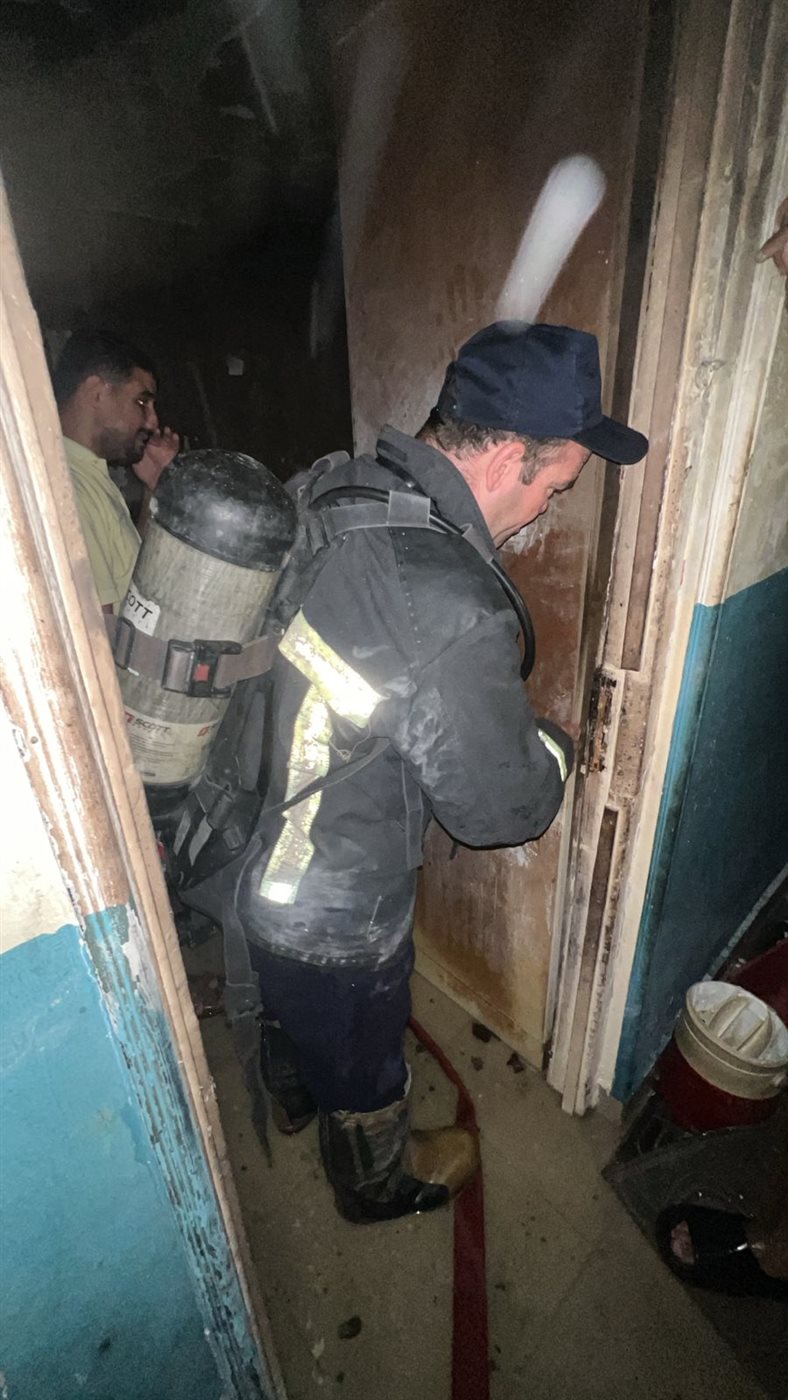 حريق غرفة نوم بالمقطم