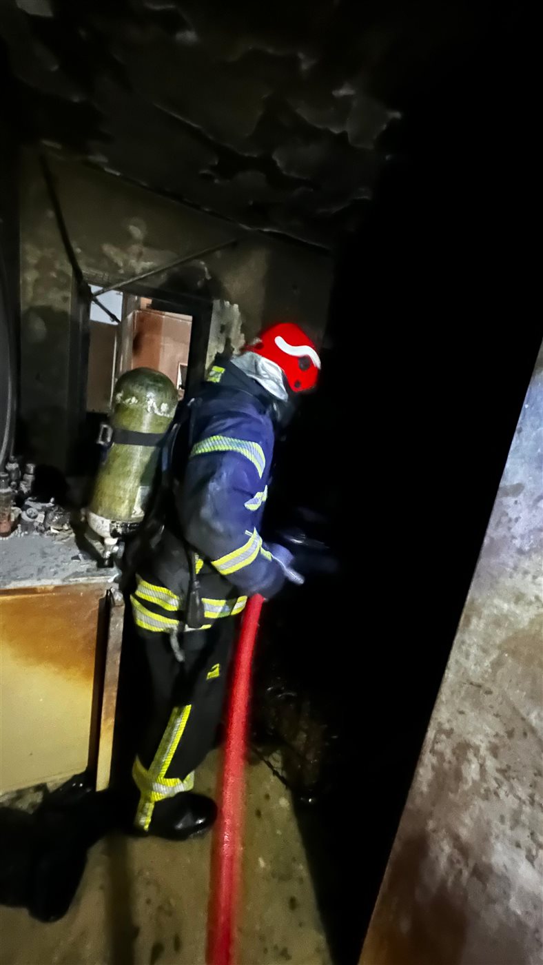 حريق غرفة نوم بالمقطم